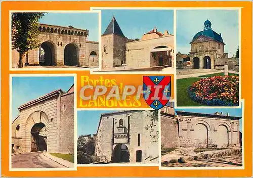 Moderne Karte Langers (Hte Marne) Porte des Terreaux Porte Bouliere
