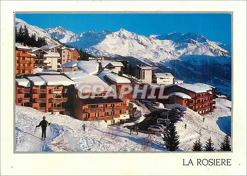 Cartes postales moderne Savoie La Rosiere Centre Station a gauche la Calrosiere et le Belvedere