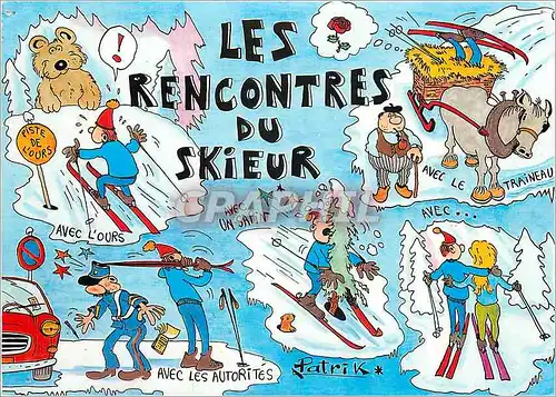 Moderne Karte Les Rencontres du Skieur Ski