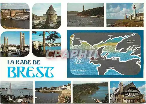 Cartes postales moderne La Rade Brest La Bretagne Pittoresque a l'exterieur de la Bretagne entre la Pointe de Portzic