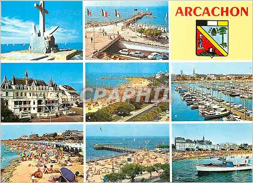 Cartes postales moderne Arcachon (Gironde) Monument Aux marins peris en Mer (Sculpteur Claude Bouscau)