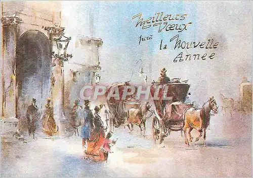 Cartes postales moderne Meilleurs Voeux pour la nouvelle annee