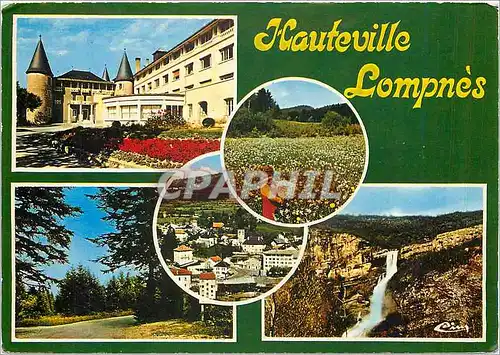 Cartes postales moderne Hauteville Lompnes Angeville Col de la Rochette (1163 m) vue generale aerienne Champ de Narcisse