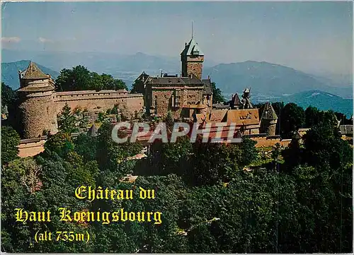 Moderne Karte Le Chateau du Haut Koenigsbourg (alt 755 ) Alsace