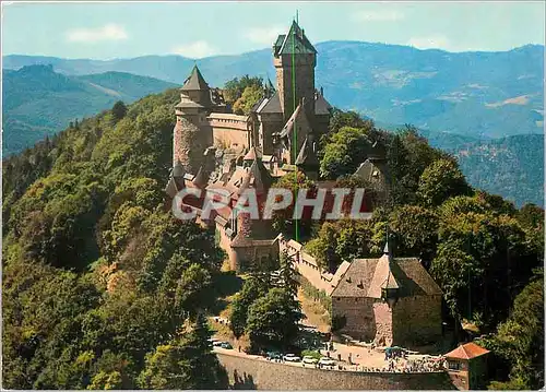 Cartes postales moderne Le Chateau du Haut Koenigsbourg (alt 755 ) vue aerienne