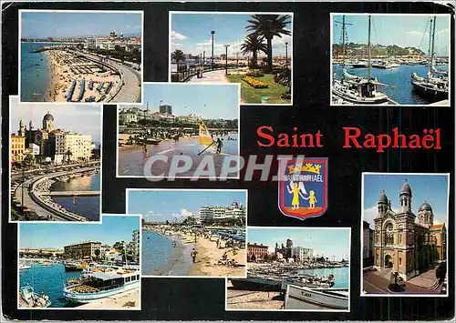 Moderne Karte Saint Raphael La Cote d'Azur Varoise
