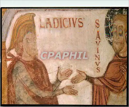 Cartes postales moderne Saint Savin (Vienne) Abbaye Saint Savin et Saint Cyprien Peinture de la Crypte