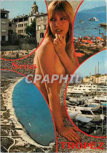 Moderne Karte Saint Tropez la cote d'Azur Varoise