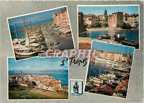Cartes postales moderne Saint Tropez (Var) Le Port et le Quai Jeanjaures le Port des Pecheurs Vue generale le Port