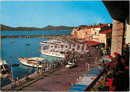 Moderne Karte Saint Tropez (Var) Le quai Suffren