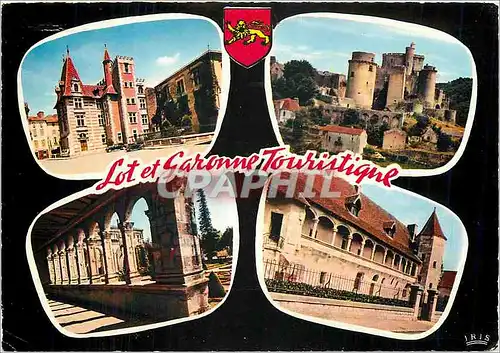 Cartes postales moderne Le Musee d'Agen Chateau de Bonaguil Marmande le cloitre Chateau de Nerac