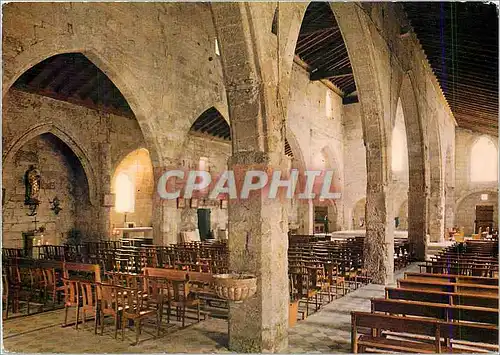 Cartes postales moderne Aigues Mortes (Gard) Interieur de l'eglise N D des Sablons