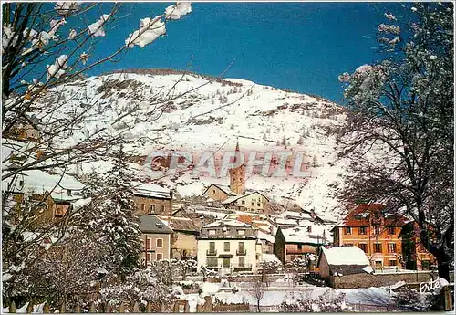 Moderne Karte Reflets de France Dauphine Alpes du sud Aiguilles en Queyras l'hiver 1470 m