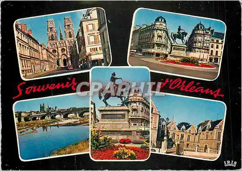 Cartes postales moderne Orleans Cathedrale Ste Croix Place du Martroi