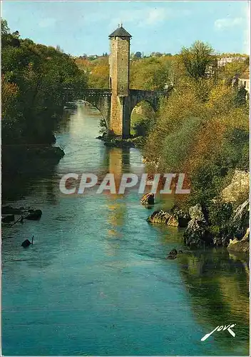 Moderne Karte Les Pyrenees Othez Le vieux pont (XIIe s) sur le Gave du Pau