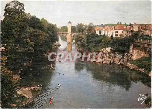 Moderne Karte Bern Orthez Le Gave de Pau et le Pont Vieux