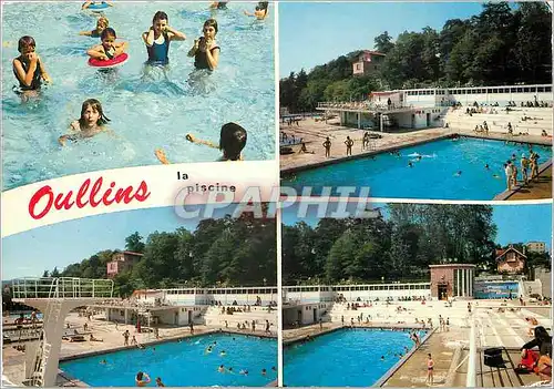 Moderne Karte Oullins (Rhone) La Piscine