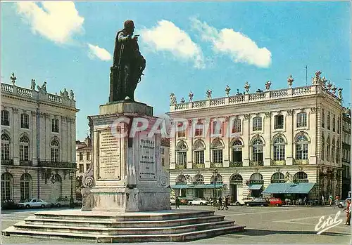 Moderne Karte Nancy (Meurthe et Moselle) La place Stanislas et la Statue de Stanislas Leczinsky