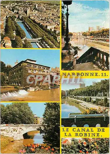 Cartes postales moderne Narbonne (Aude) Vues sur la ville et son canal