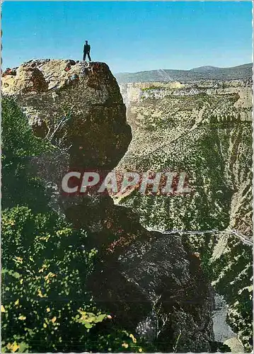 Moderne Karte Le Cirque de Navacelles (Gard) par Blandas pres du Vigan (Gard) alt 700 m prof 325 m Le Point Su