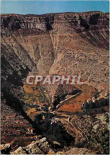 Cartes postales moderne Le Cirque de Navacelles (Gard) par Blandas pres du Vigan prof 325 m alt 700 m