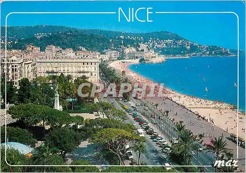 Cartes postales moderne Nice (A M) Le jardin 1er et le Quais des Etats Unis