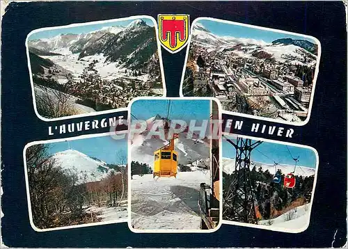 Cartes postales moderne L'Auvergne en hiver le Mont Dore vue generale