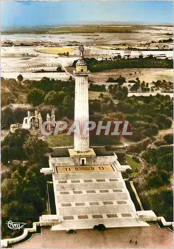 Moderne Karte Montfaucon (Meuse) Vue aerienne le Monument Americain