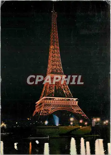 Moderne Karte Paris la Tour eiffel