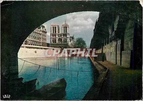 Moderne Karte Paris Promenade sous les Ponis