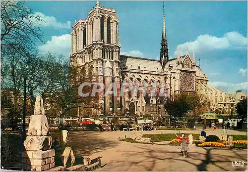 Moderne Karte Paris Notre Dame Square Viviani