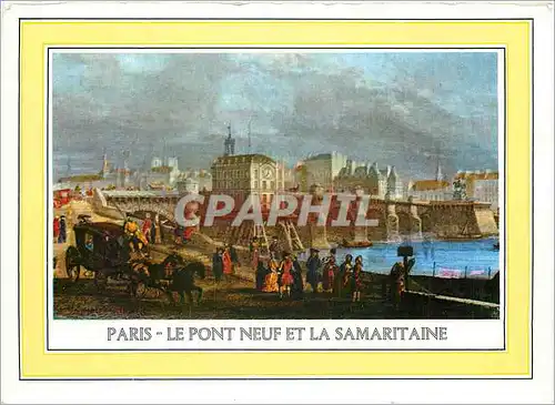 Moderne Karte Paris Le Pont Neuf et la Samaritaine
