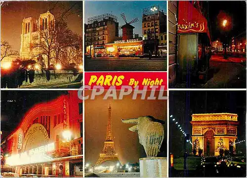 Cartes postales moderne Paris by night