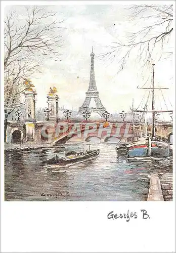 Cartes postales moderne Paris Pont Alexandre III Tour Eiffel