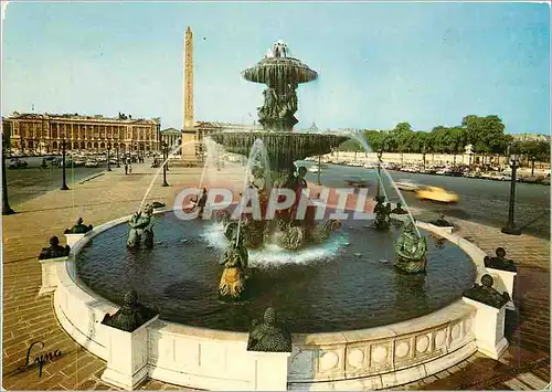 Cartes postales moderne Paris La Place de la Concorde