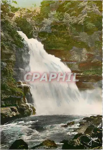 Moderne Karte Frontiere Franco Suisse le Saut du Doubs Haut 27 m