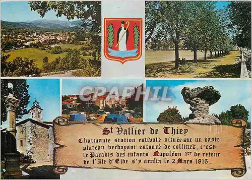 Cartes postales moderne Souvenir de Saint Vallier de Thiey Alt 724 m