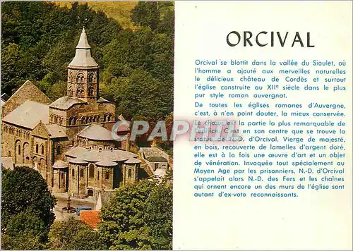 Moderne Karte Souvenir d'Orcival