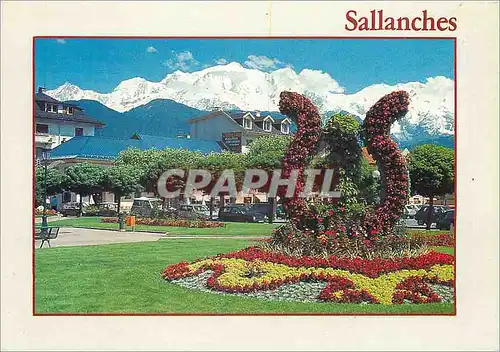 Cartes postales moderne Sallanches (Hautes Savoie) La Lyre et le Mont Blanc