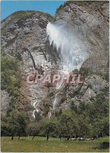 Cartes postales moderne Cascade d'Arpennaz (aalt 700 m 550 m) Commune de Sallanches