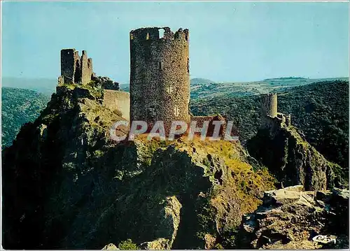 Cartes postales moderne Chateau de Lastours (Aude) Les 3 chateaux vu de la tour de Quertinheu