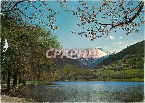 Cartes postales moderne Les Alpes en couleurs naturelles le Lac du Lauzet et au fond lesSeolanes (alt 2903