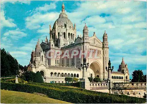 Cartes postales moderne Lisieux (Calvados) Basilique de Sainte Therese (Cordonnier Architecte)