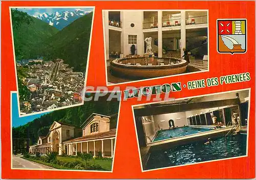 Cartes postales moderne En Parcourant les Pyrenees Luchon Vue generale la Buvette