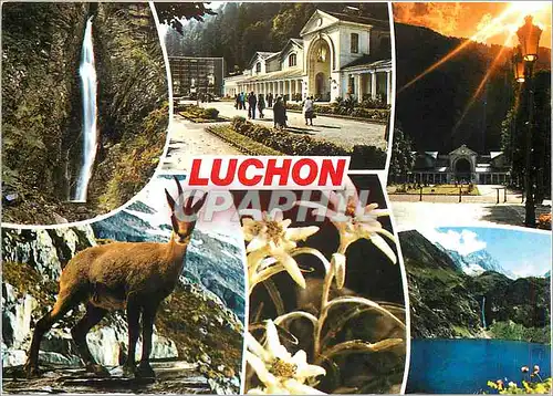 Cartes postales moderne Luchon La Cascade du Lys l'etablissement thermal l'Isard