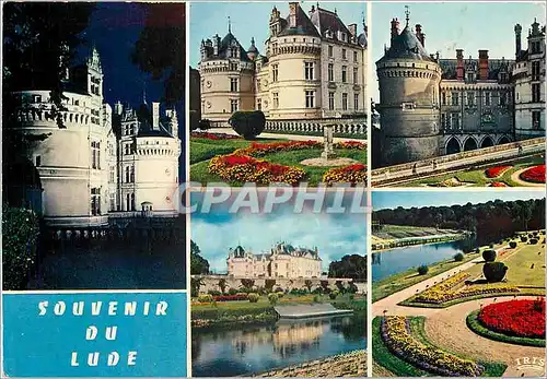 Moderne Karte Chateau de Lude (Sarthe)