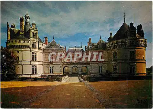 Moderne Karte Le Lude (Sarthe) Le chateau (XIIIe au XVIIIes) L'Entree sur la facade N O