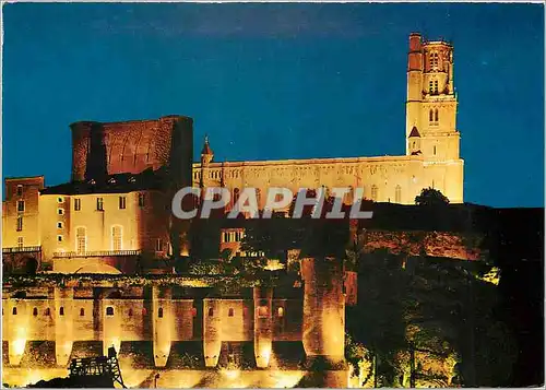 Moderne Karte Albi (Tarn) Ville d'Art centre de Tourisme Basilique St Cecile (XIIIe s)