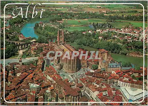 Moderne Karte Albi (Tarn) Cite d'Art Panorama sur la Basilique Sainte Cecile