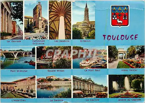 Cartes postales moderne Toulouse (Haute Garonne) Divers aspects